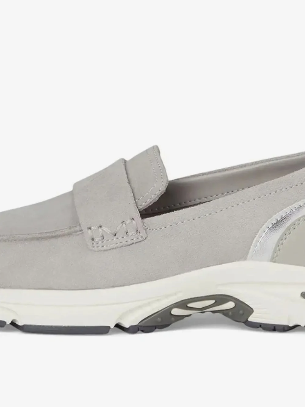 Vionic Light Gray Suede Walk Roam Loafer Sz 9 Nwot